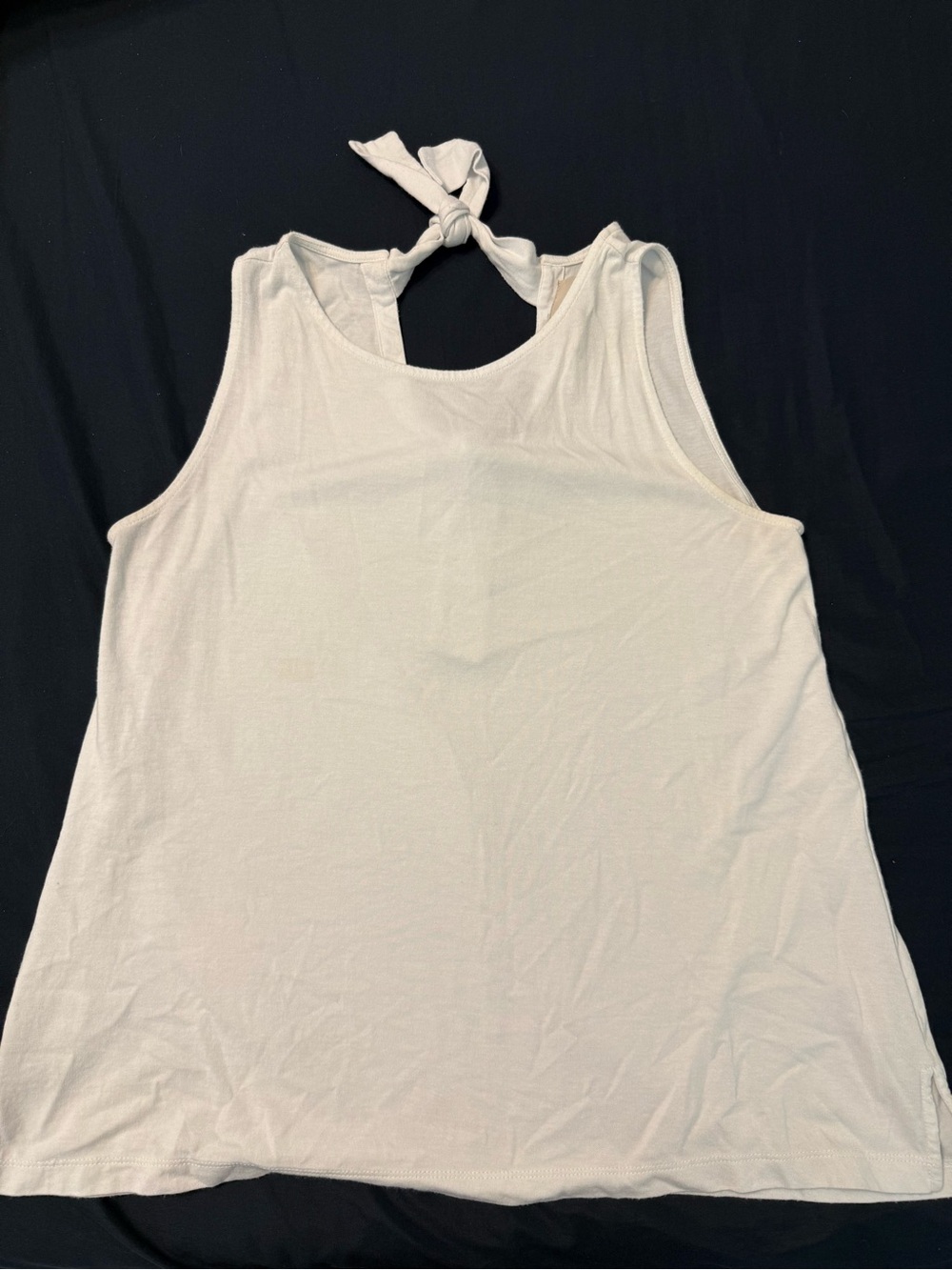 Women’s white Loft  Tie-Back Tank Top